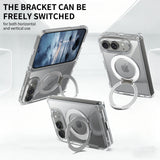 Clear iPhone Duo Case with Rotating Ring Stand