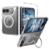 Clear iPhone Duo Case with Rotating Ring Stand