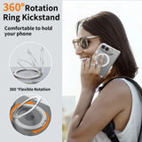 Clear iPhone Duo Case with Rotating Ring Stand