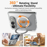 Clear iPhone Duo Case with Rotating Ring Stand